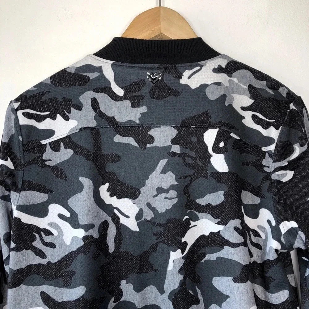 WITH Wear it to Heart Reversible Lightweight Camouflage‎ Bomber Jacket Size S